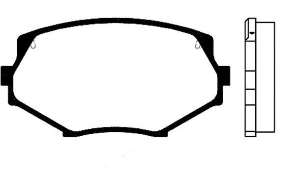 KAVO PARTS Комплект тормозных колодок, дисковый тормоз BP-4521